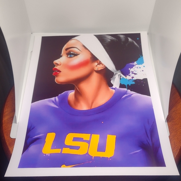 NEW!π― ANGEL REESE ULTRA PREMIUM GLOSSY 8.5x11 LSU WOMEN'S BASKETBALL POSTER SET - Picture 14 of 14